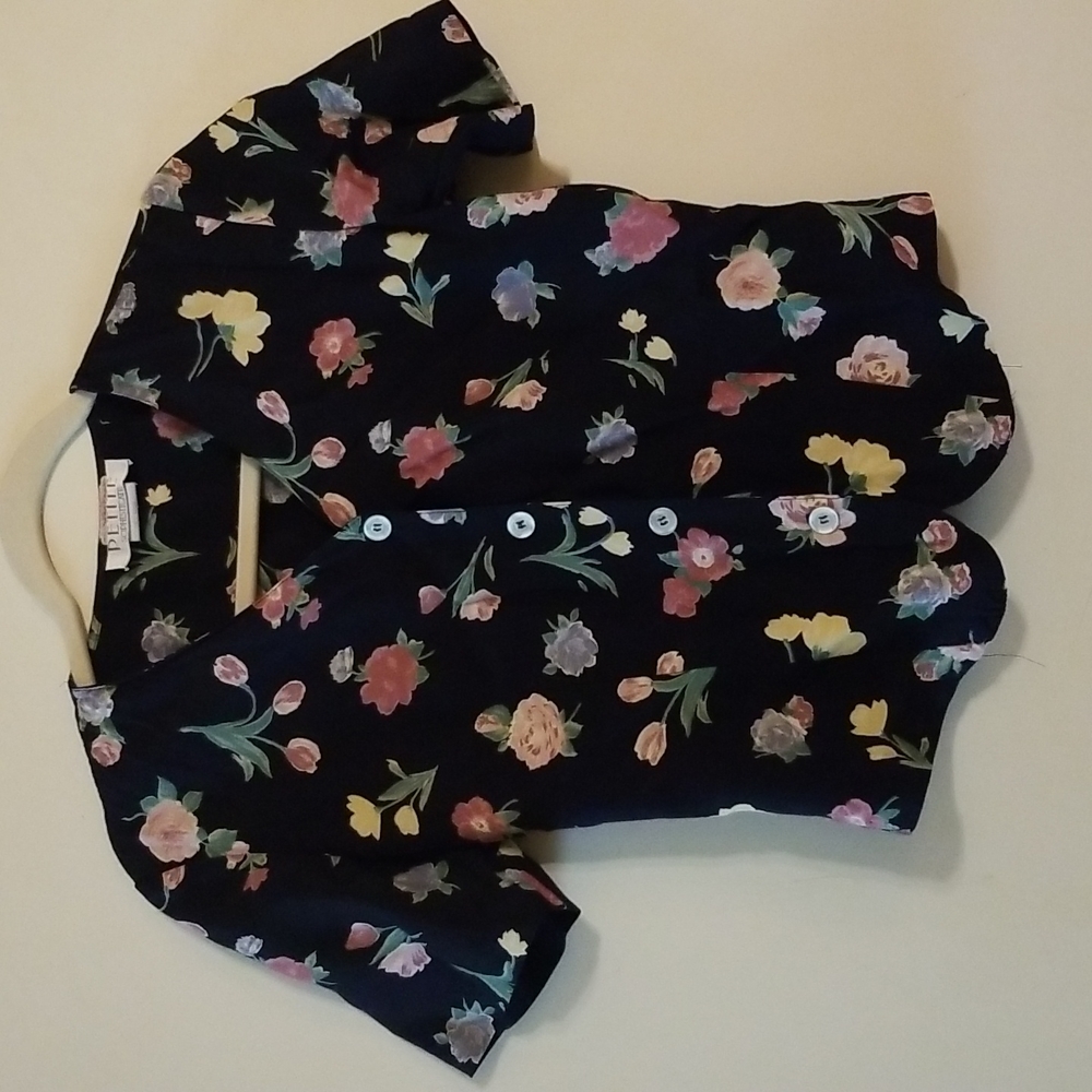 Vtg 90s Button down Crop top